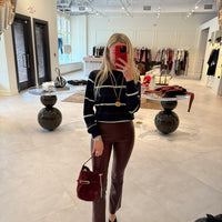 Long Sleeve Striped Raglan Tee