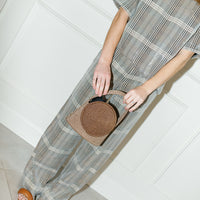 Sequin Plaid Boxy Tee