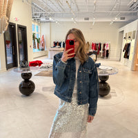 Sequin Pull On Skirt