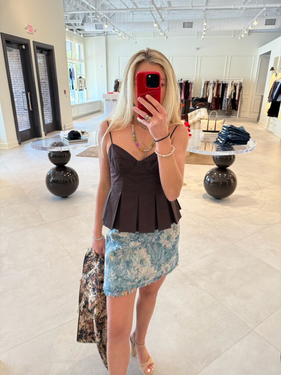 Iris Pleat Top