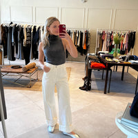 Rib Sleeveless Turtleneck