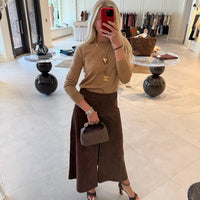 Suede Hudson Skirt