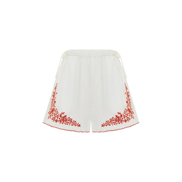 Hearts Embroidered Short