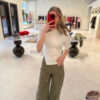 Wide Leg Embellished Pant