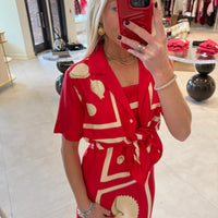 Graphic Shell Camp Shirt