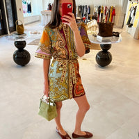 Clemenza Spliced Mini Dress