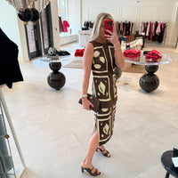 Graphic Shell Slip Skirt