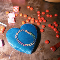 Rainbow Cuban Link Bracelet