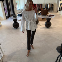 Long Sleeve Front Tie Shirt