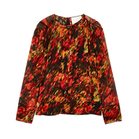 Flowers in Motion Chiffon Blouse