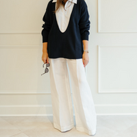Button Pleated Trouser