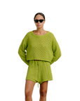 Rosie Cropped Boatneck Pullover