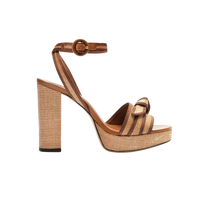 Raffia Platform Heel