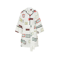 Vintage Label Print Tunic Dress