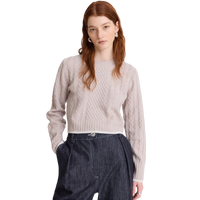 Cableknit Crewneck Sweater