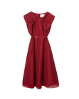 Sleeveless Draped Bow Dress