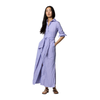 Maxi Tie-Waist Shirtdress