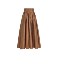 Tie Full Pleated Skirt
