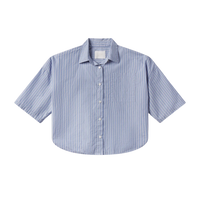 Frances Cropped Button Up