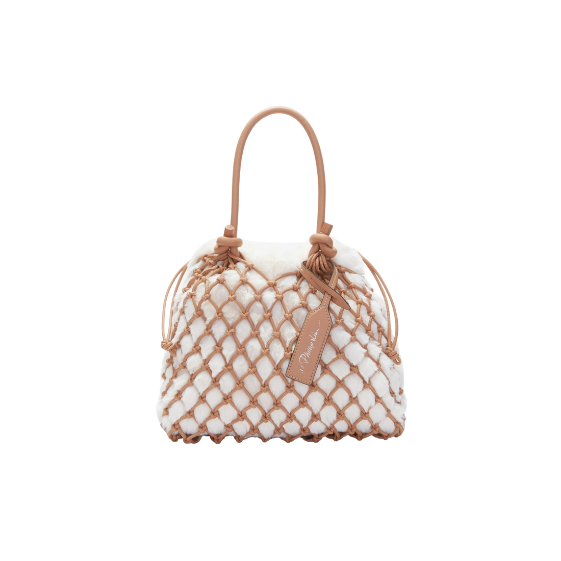Faux Fur Macrame Mini Sac