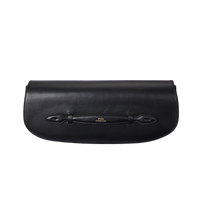 Leather Long Flap Clutch