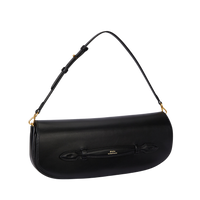 Leather Long Flap Clutch