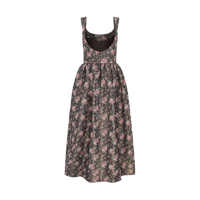 Apple Taffeta Corset Midi Dress
