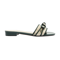 Grossgrain Raffia Flats