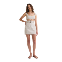 Belted Mini Skirt