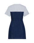 Denim Combo Mini Dress