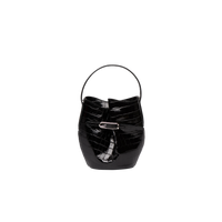 Belted Mini Bucket Croc Bag