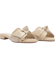 Maxi Clarita Radded Raffia Flat