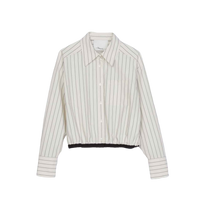 Cropped Bungee Waist Shirt