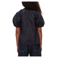 Ruched Sleeve V-neck Top