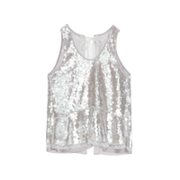 Sequin Flounce Tank