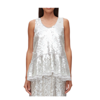 Sequin Flounce Tank