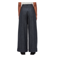 Denim Double Pleat Pant