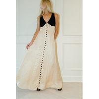 Row, Row, Row Your Buttons Dress