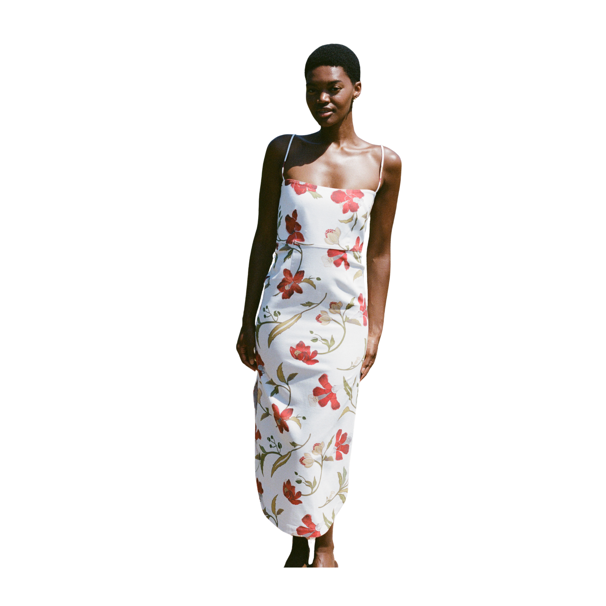 curved hem midi dress Curved Hem Midi Dress – Le Weekend Studio