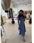 Striped Poplin Shirtdress