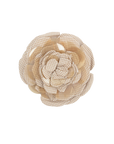 Micro Vichy Embroidered Brooch