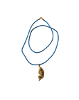 Blue Cord Fish Charm Necklace