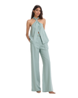 Belted Wide Leg Trouser