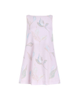 Pleat Back Mini Dress