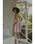 Pleat Back Mini Dress