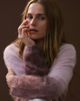 Jolie Cropped Ombré Cardigan