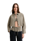 Cropped Button Down