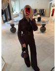 Belted Wide Leg Trouser