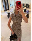 Burke Draped Midi Dress