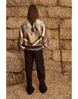 La Rosa Jacquard Bomber Jacket